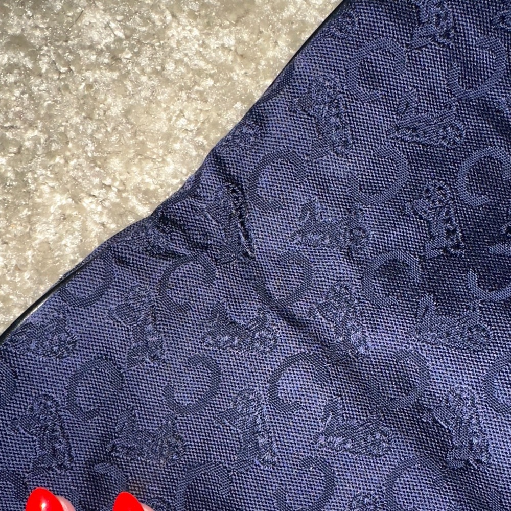 Vintage Celine Navy Blue Monogram Tote Bag - Picture 10 of 10